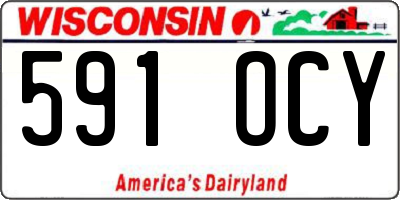 WI license plate 591OCY