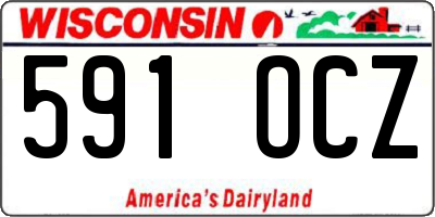 WI license plate 591OCZ