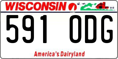 WI license plate 591ODG