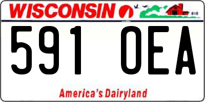 WI license plate 591OEA