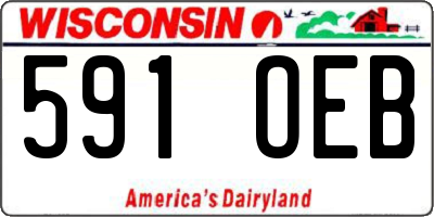 WI license plate 591OEB