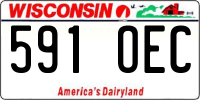 WI license plate 591OEC