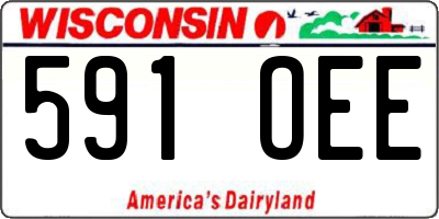 WI license plate 591OEE