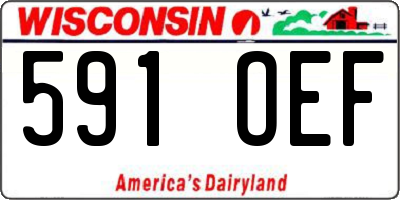 WI license plate 591OEF