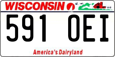 WI license plate 591OEI