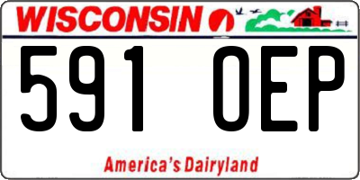 WI license plate 591OEP