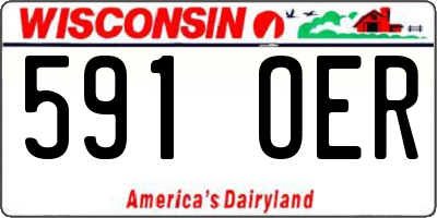 WI license plate 591OER