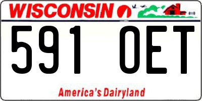 WI license plate 591OET
