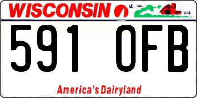 WI license plate 591OFB