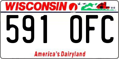 WI license plate 591OFC