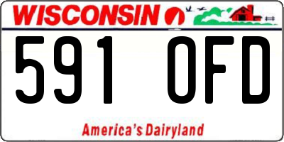 WI license plate 591OFD
