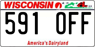 WI license plate 591OFF