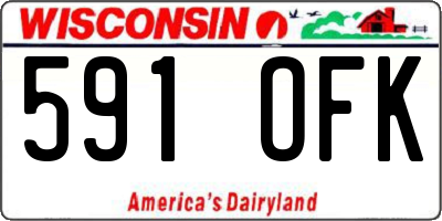 WI license plate 591OFK