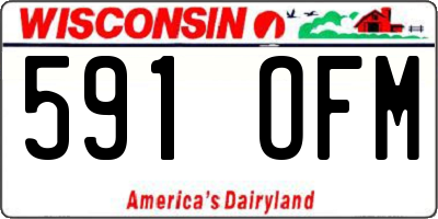 WI license plate 591OFM