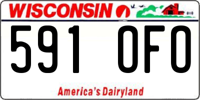 WI license plate 591OFO