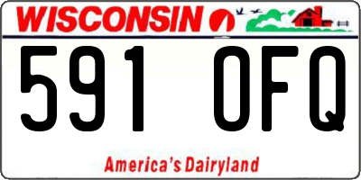 WI license plate 591OFQ