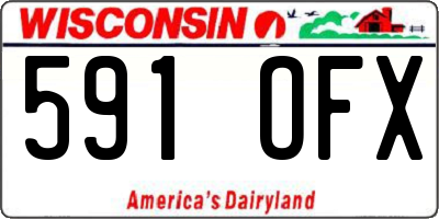 WI license plate 591OFX