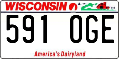 WI license plate 591OGE