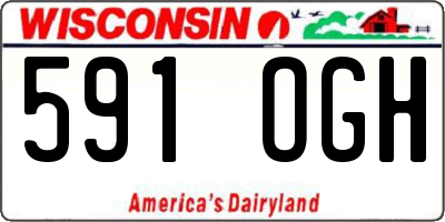 WI license plate 591OGH