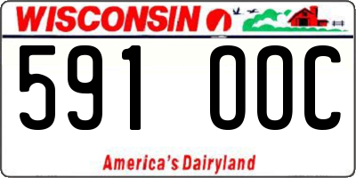 WI license plate 591OOC