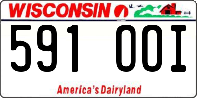 WI license plate 591OOI
