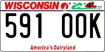 WI license plate 591OOK