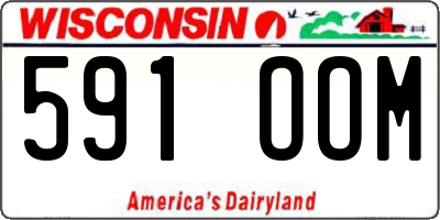 WI license plate 591OOM