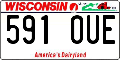 WI license plate 591OUE