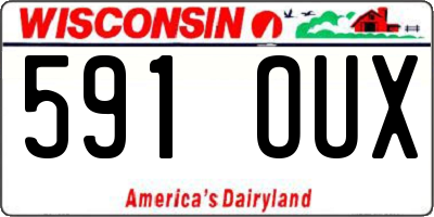 WI license plate 591OUX