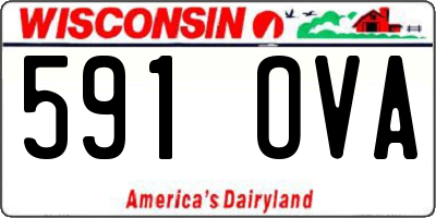 WI license plate 591OVA