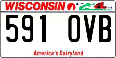 WI license plate 591OVB