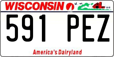 WI license plate 591PEZ
