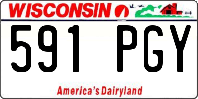WI license plate 591PGY