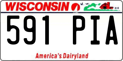 WI license plate 591PIA