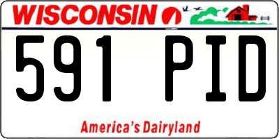 WI license plate 591PID