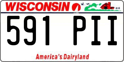 WI license plate 591PII