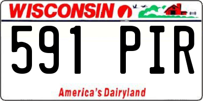 WI license plate 591PIR