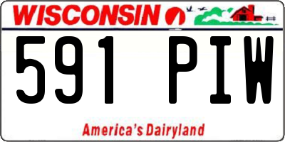 WI license plate 591PIW
