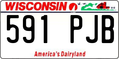 WI license plate 591PJB