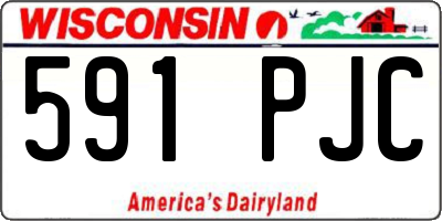 WI license plate 591PJC
