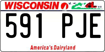 WI license plate 591PJE