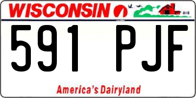 WI license plate 591PJF