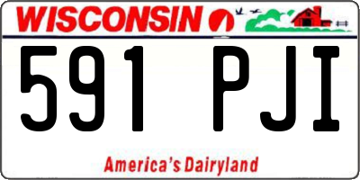 WI license plate 591PJI