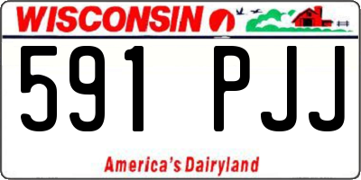 WI license plate 591PJJ
