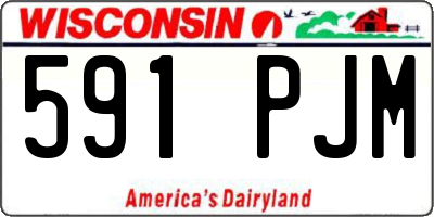 WI license plate 591PJM