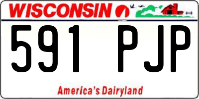 WI license plate 591PJP