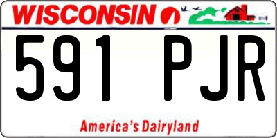 WI license plate 591PJR