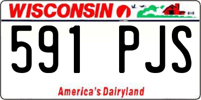 WI license plate 591PJS