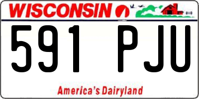 WI license plate 591PJU