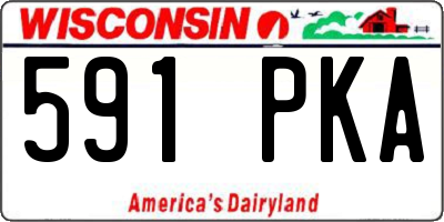 WI license plate 591PKA
